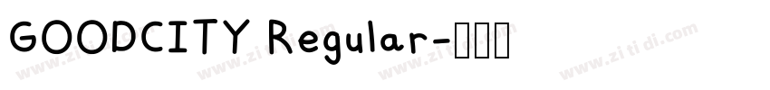 GOODCITY Regular字体转换